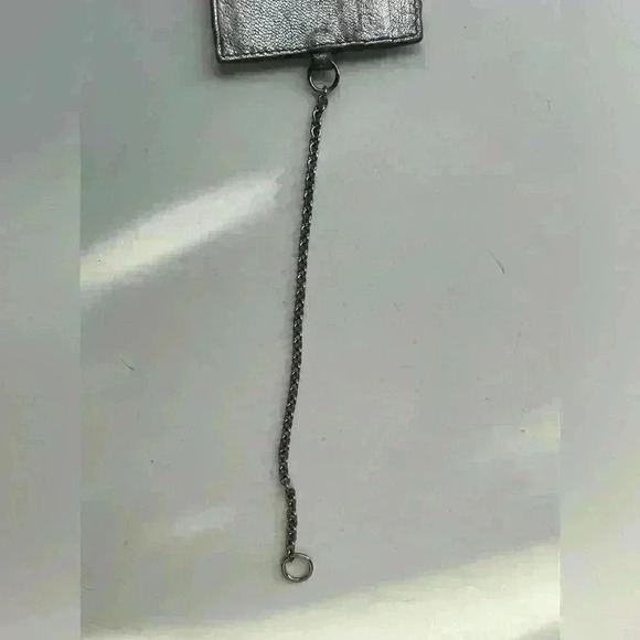 MIU MIU Silver ID Badge Card Case Holder With Silver Chain Authentic - Picture 6 of 6